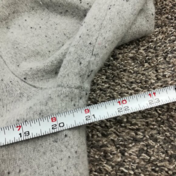 J Crew Sweater Wool Cardigan Long Donegal Flecked Gray Womens Medium - Picture 8 of 11